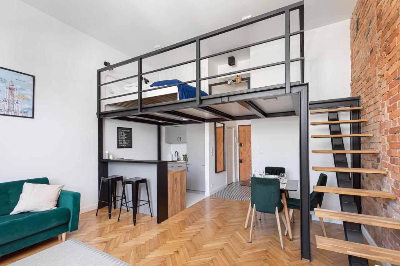 Stylowe Studio Z Antresola Warszawa Extérieur photo